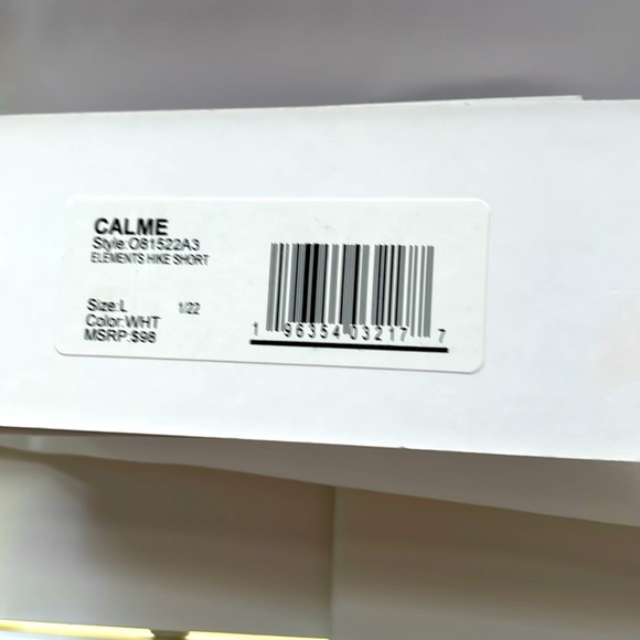 Calme by Johnny Was Womens white hike shorts NWT - Picture 5 of 12